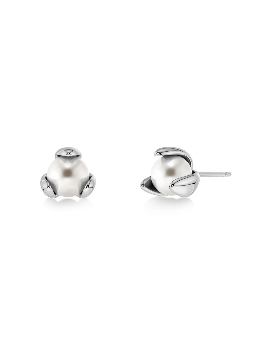 MOONRAVE studs L silver - Image 2