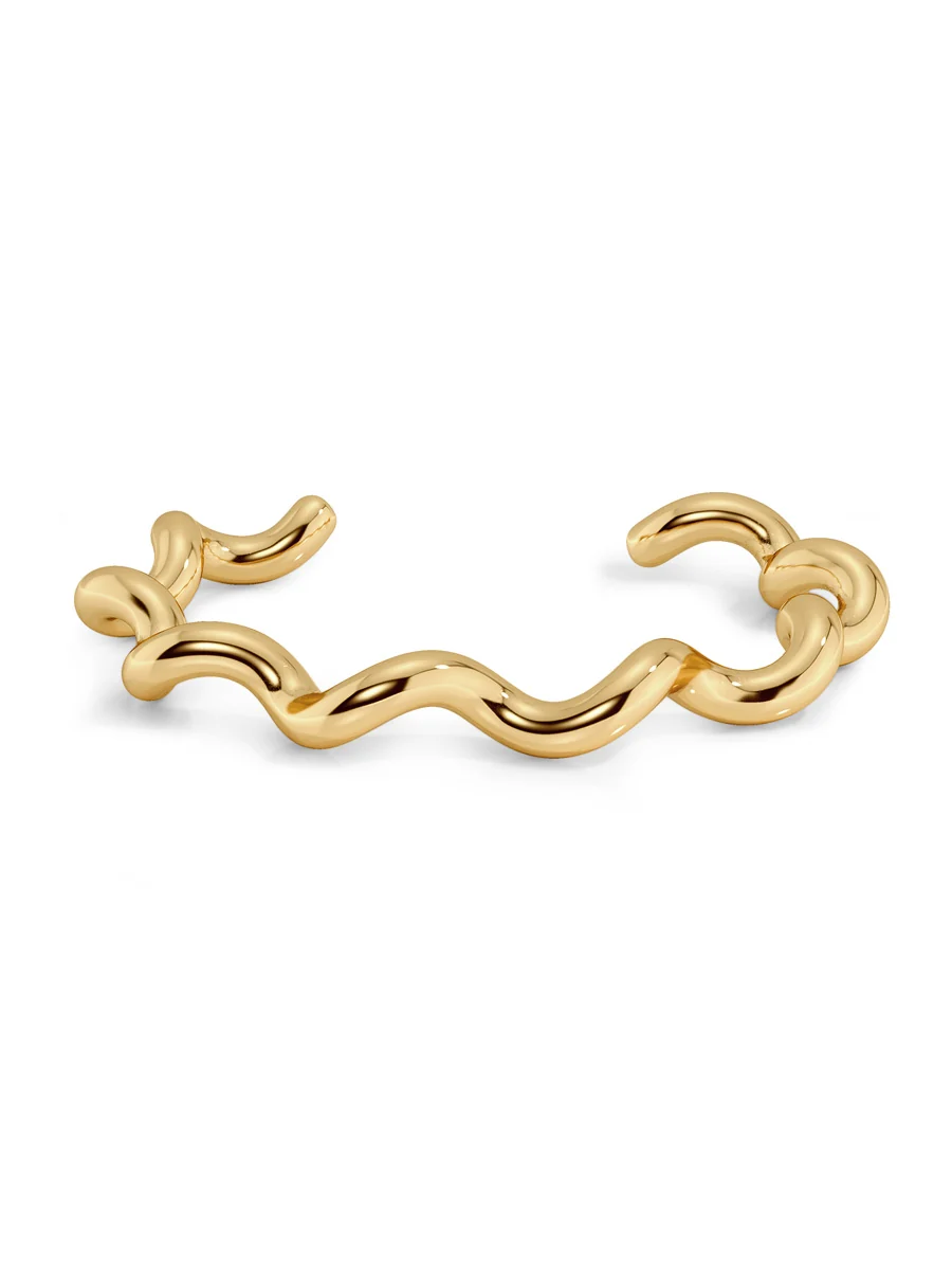 SPIRAL bangle gold - Image 4
